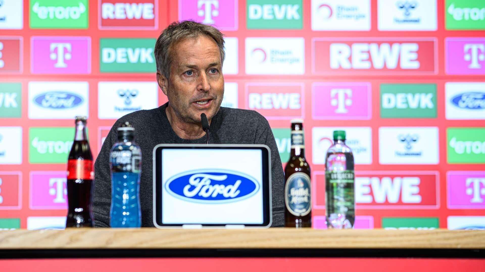 PK mit Kasper Hjulmand und Rene Wagner nach dem Derbysieg der Werkself | 31. Spieltag