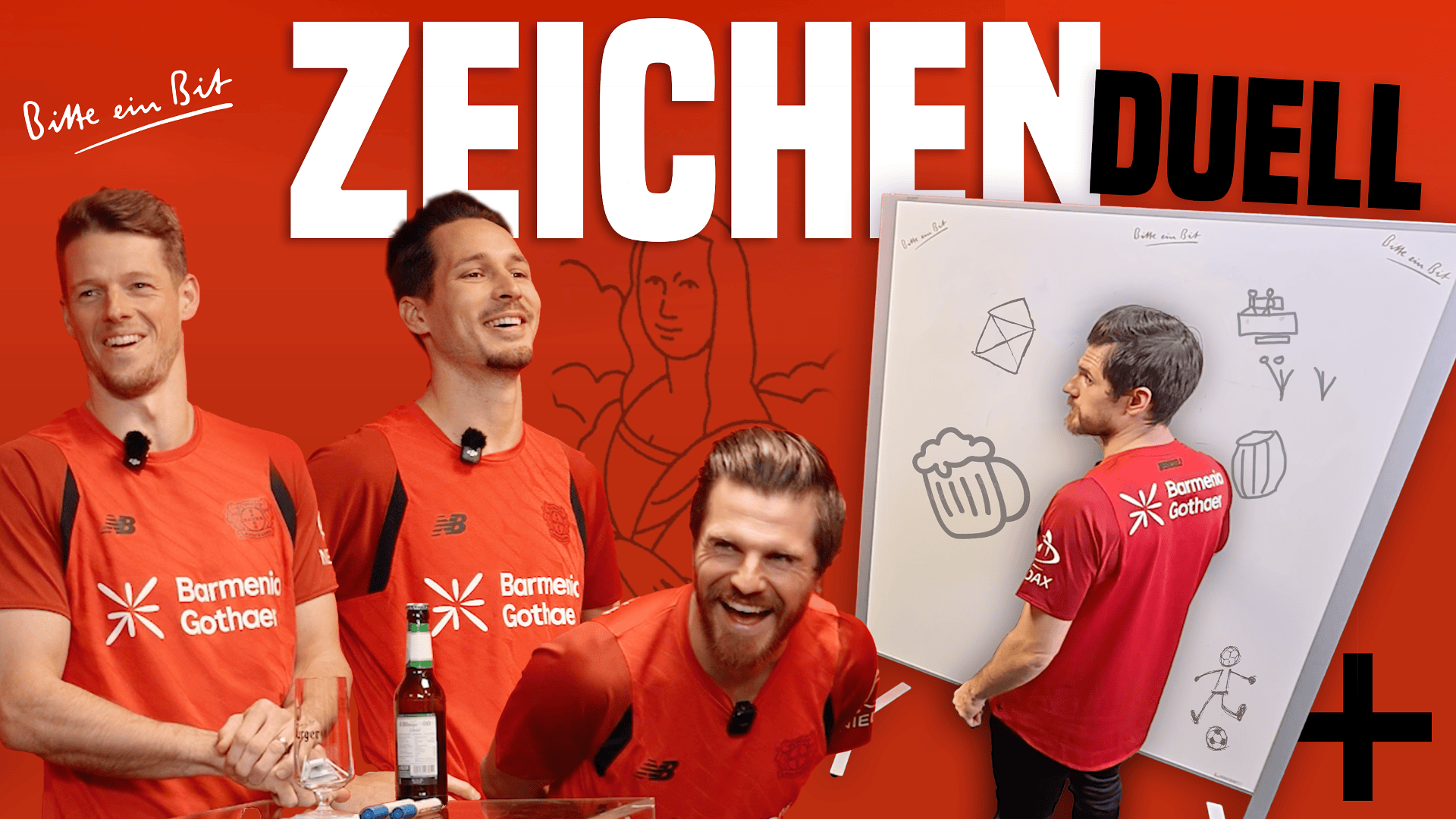 Werkself-Profis auf Picasso-Spuren | Bitburger Zeichen-Duell