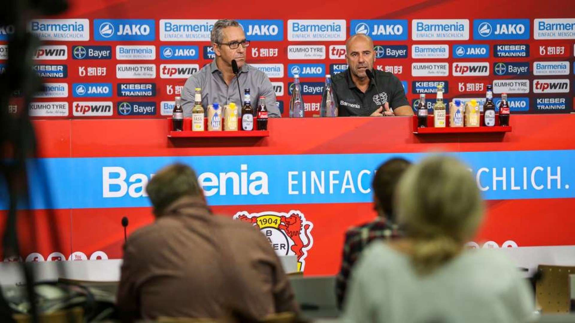 Die Pressekonferenz vor dem Spiel gegen Dortmund