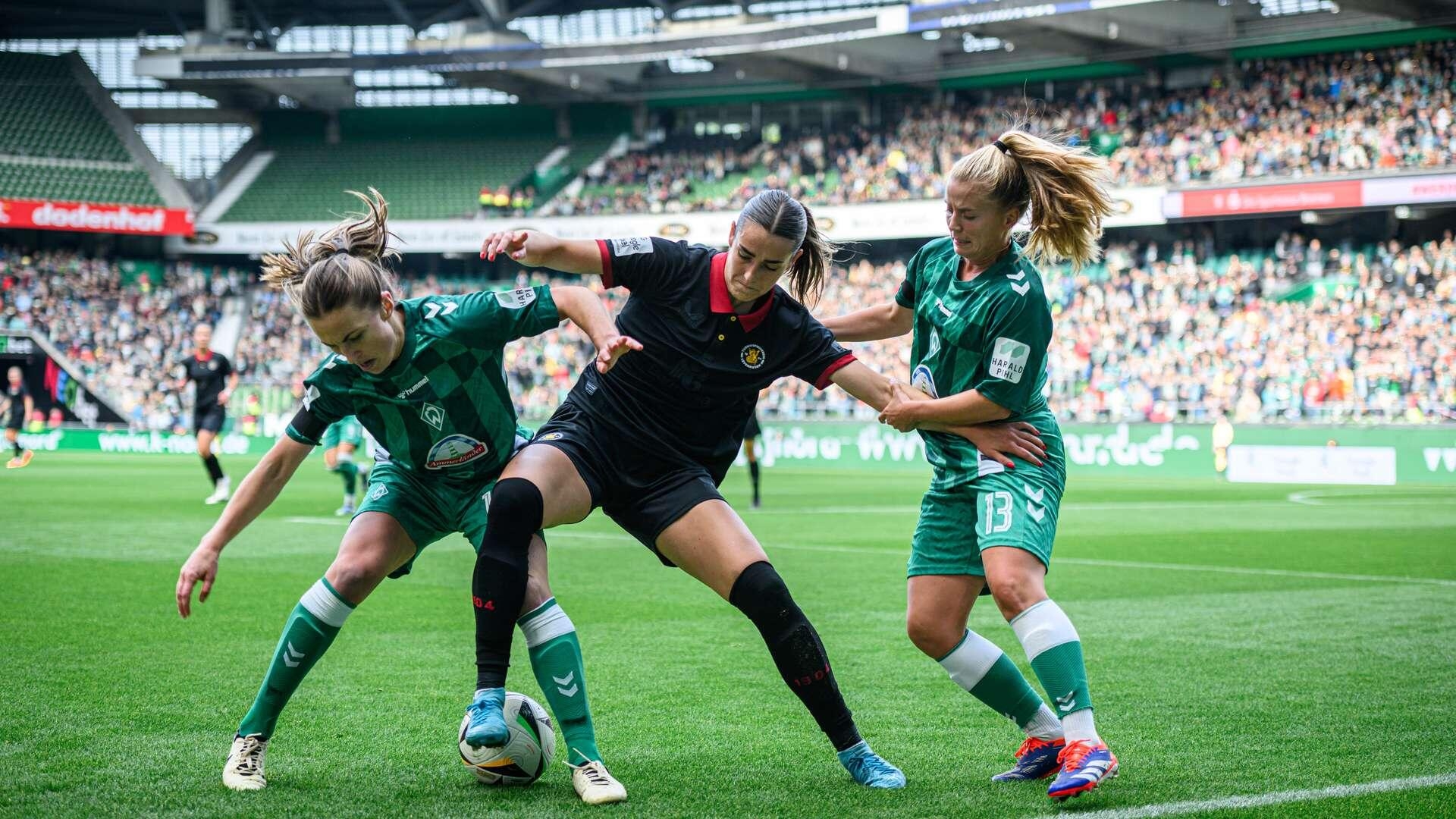 Draw at the Weserstadion: Women draw 1-1 in Bremen | 6th Matchday