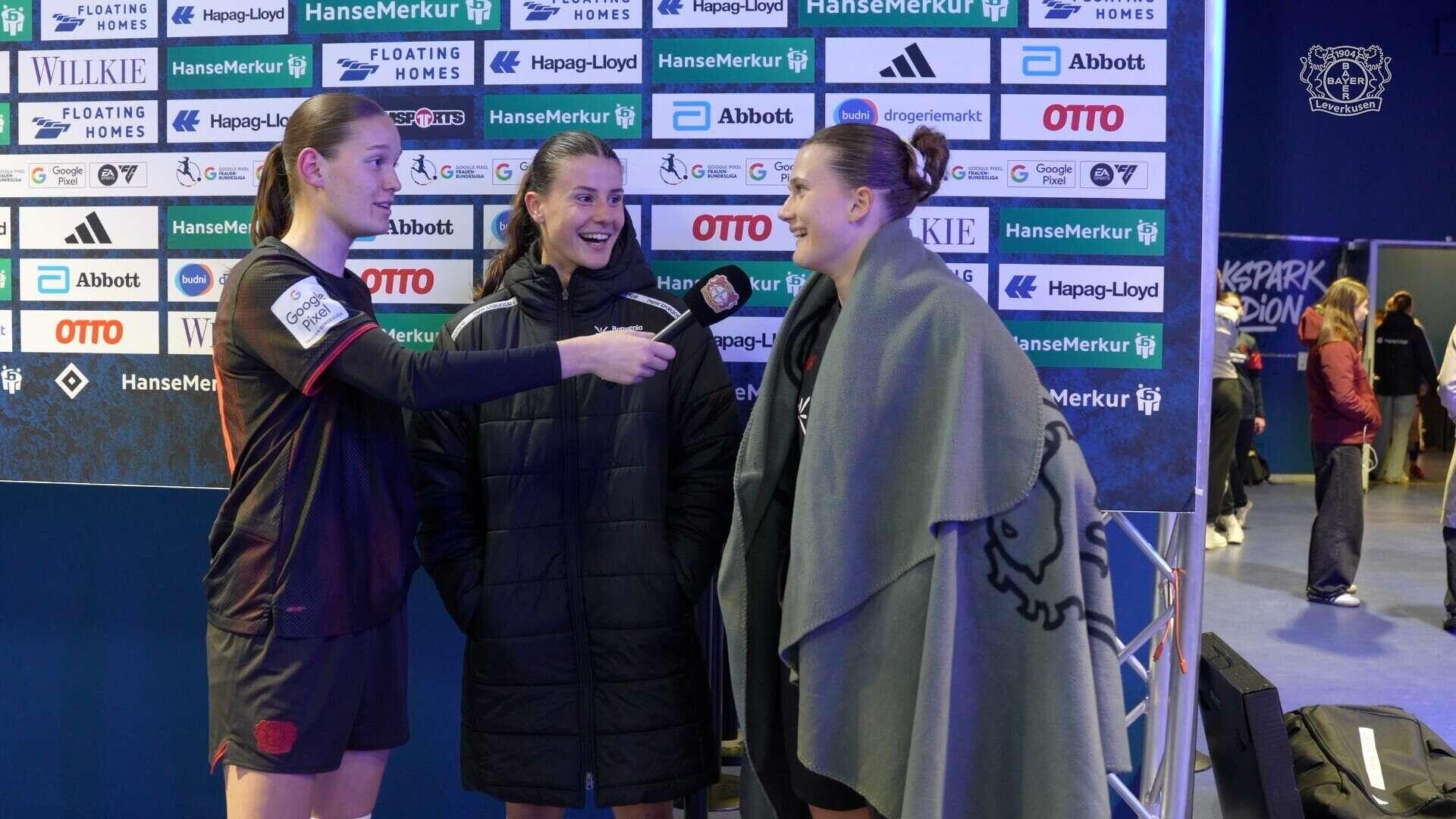 „Diesmal lass‘ ich dich ausreden“: Mädl interviewt Siegtorschützinnen Piljic und Mickenhagen | 22. Spieltag