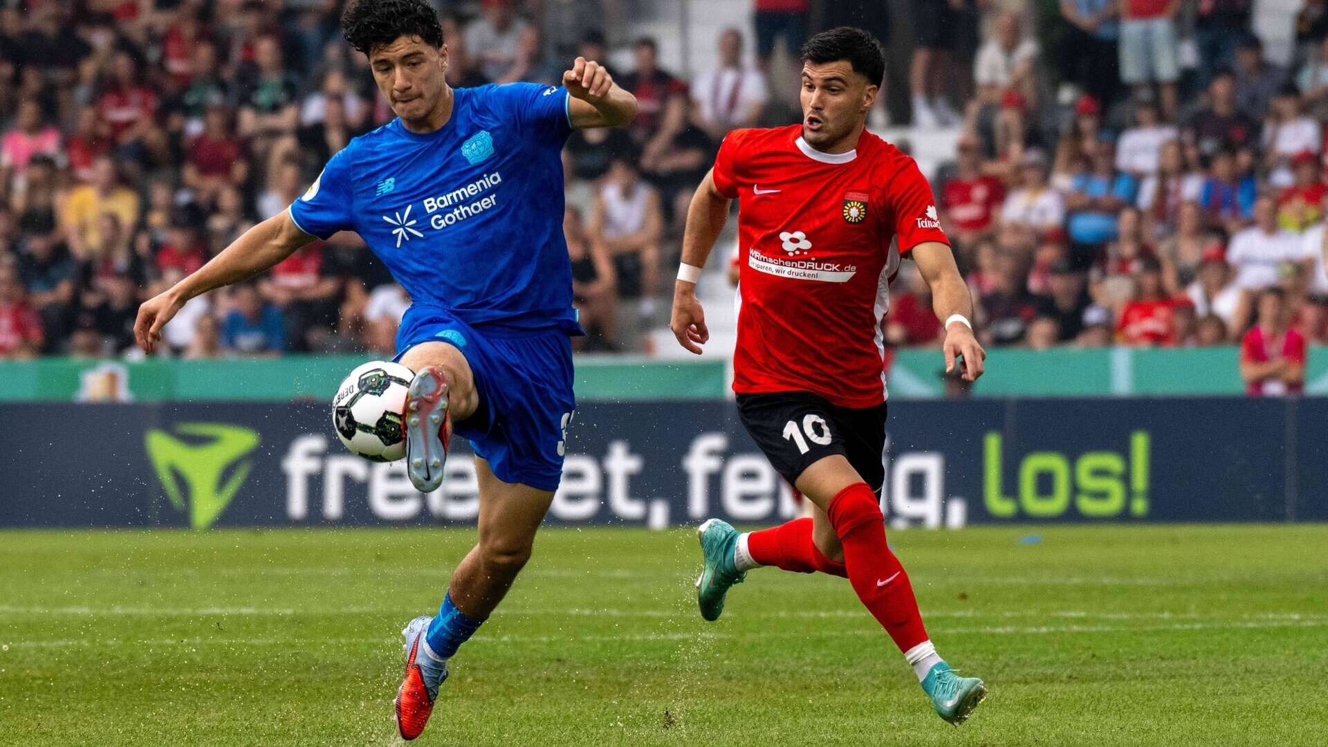 Werkself behält im Pokal-Dauerregen den Durchblick | 1. Runde DFB-Pokal