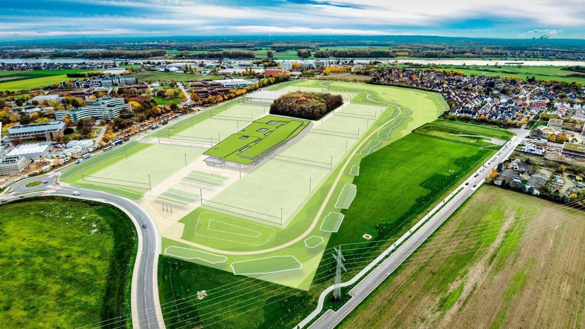 Neuer Plan für den Bayer 04 Campus: Fläche um ein Drittel reduziert, Grünzug deutlich verbreitert