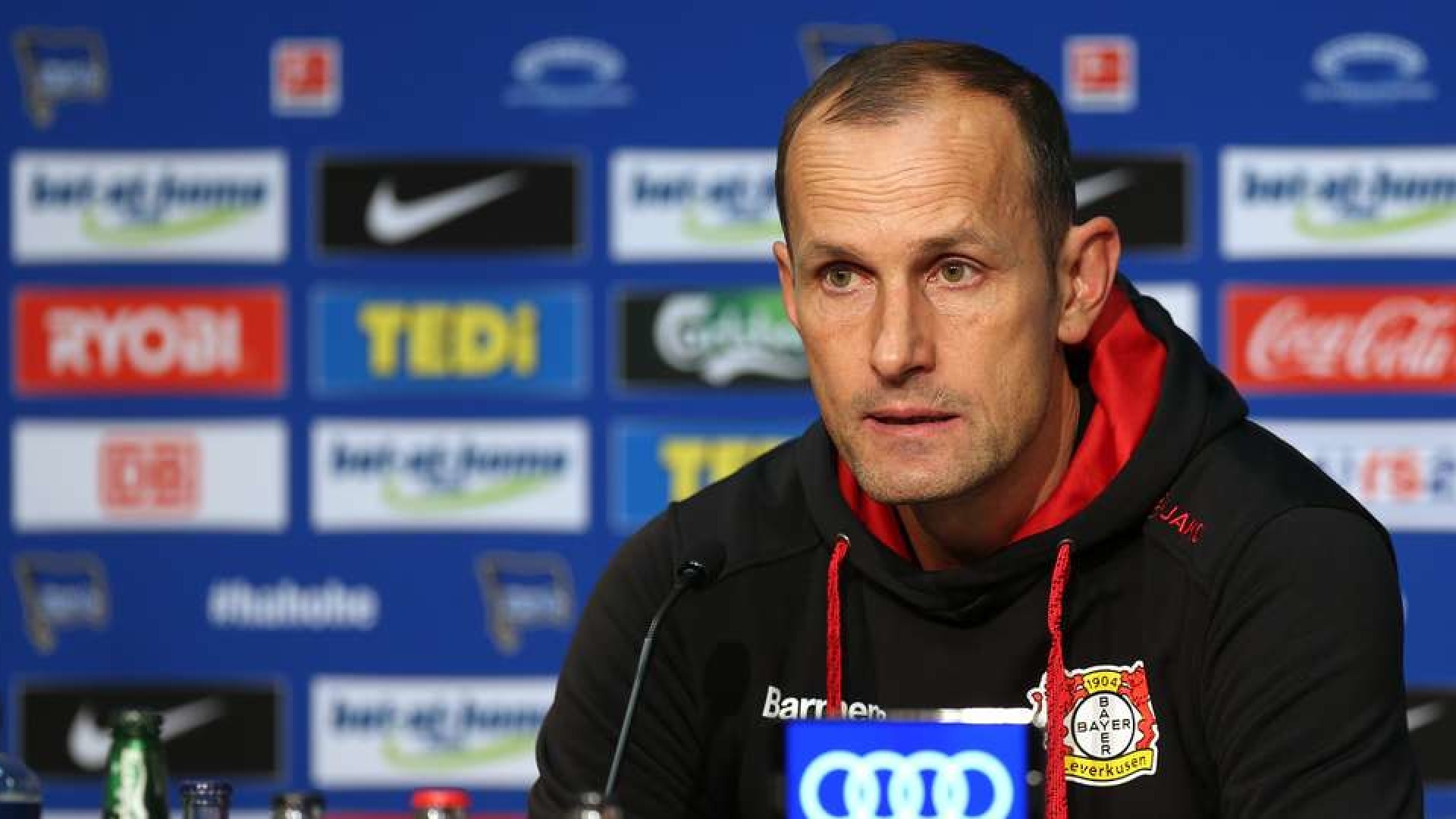 Die Pressekonferenz nach dem Spiel in Berlin