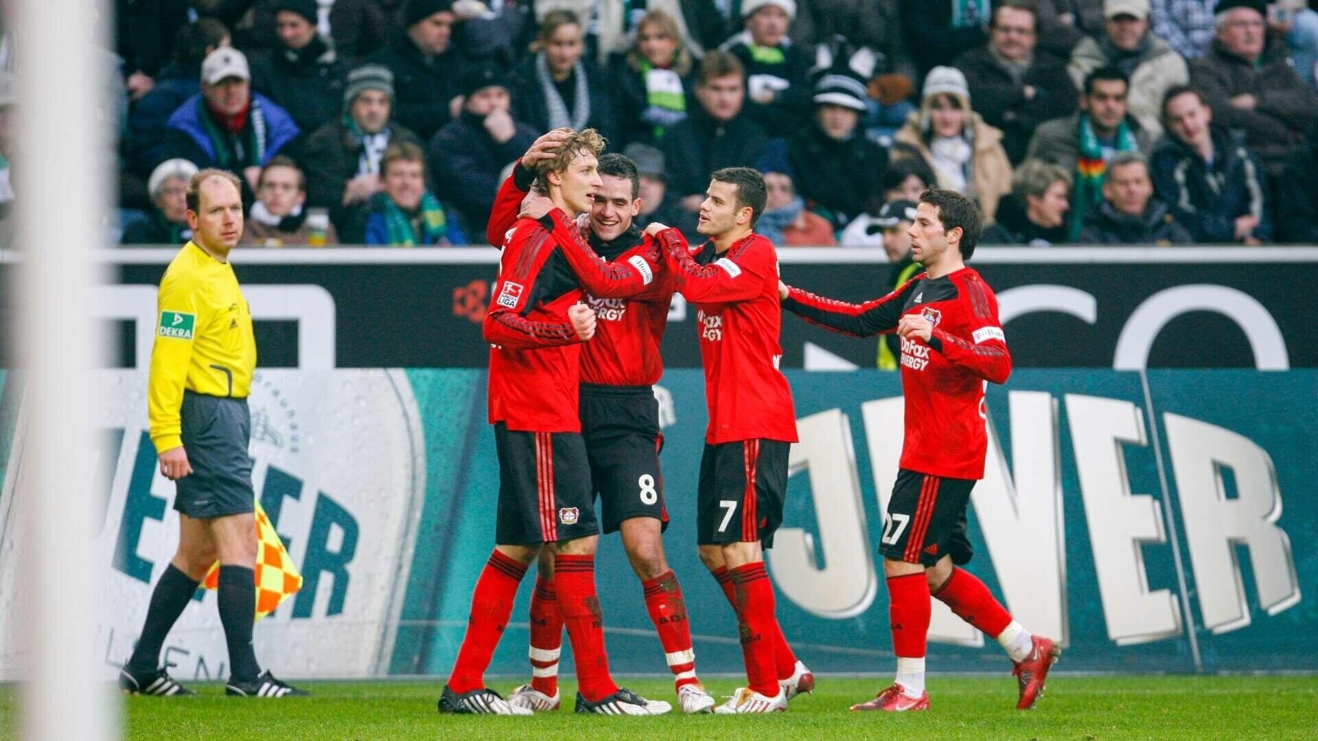 2008 in Mönchengladbach: Zwei Tore von Kießling und starke Paraden von René Adler