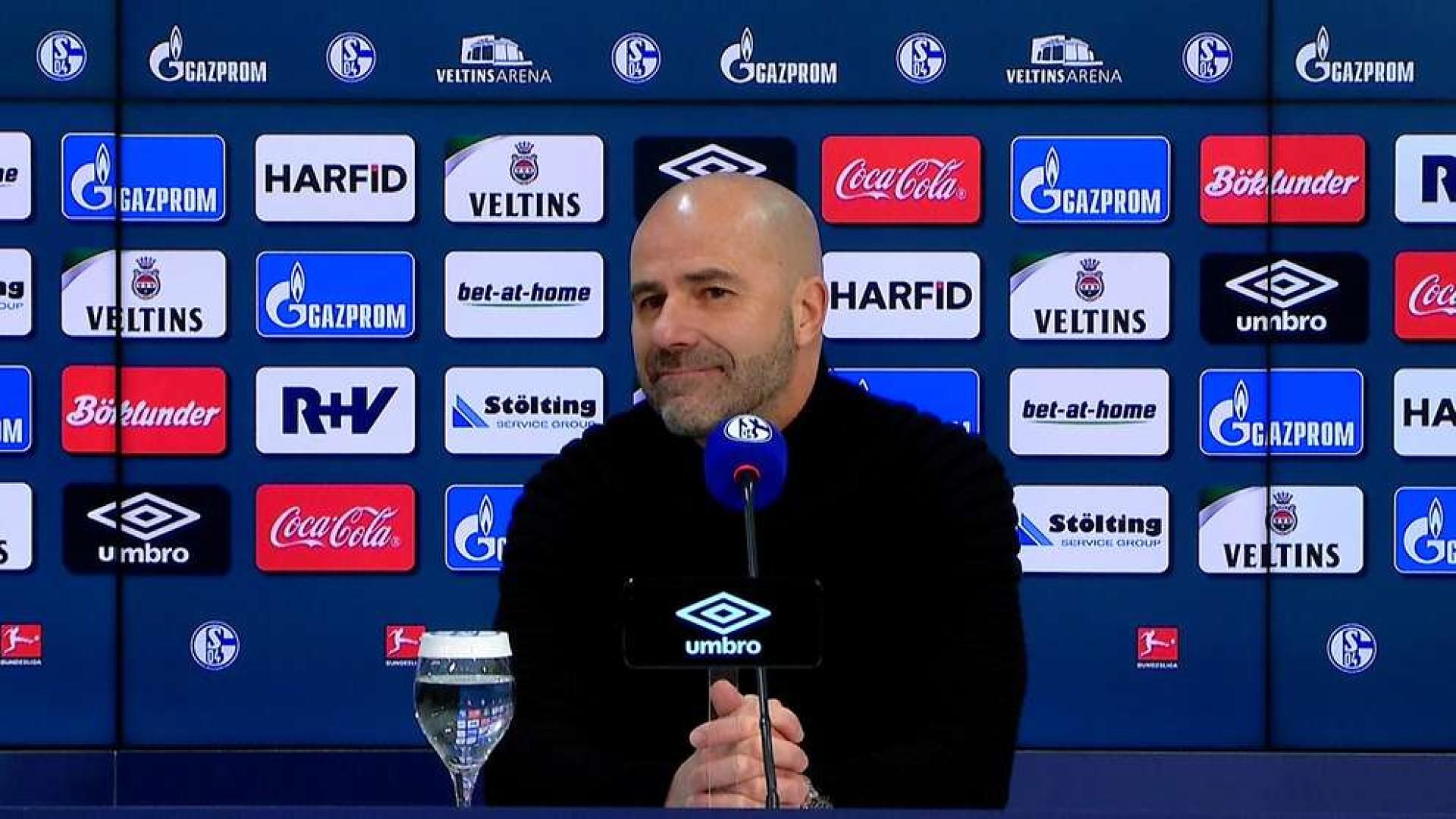 Die Pressekonferenz nach dem Auswärtsspiel auf Schalke