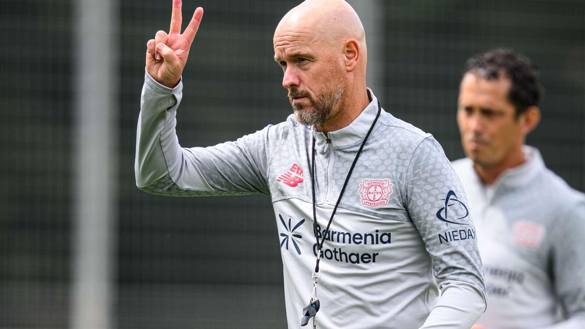 Erik ten Hag: Das erste Training in Leverkusen