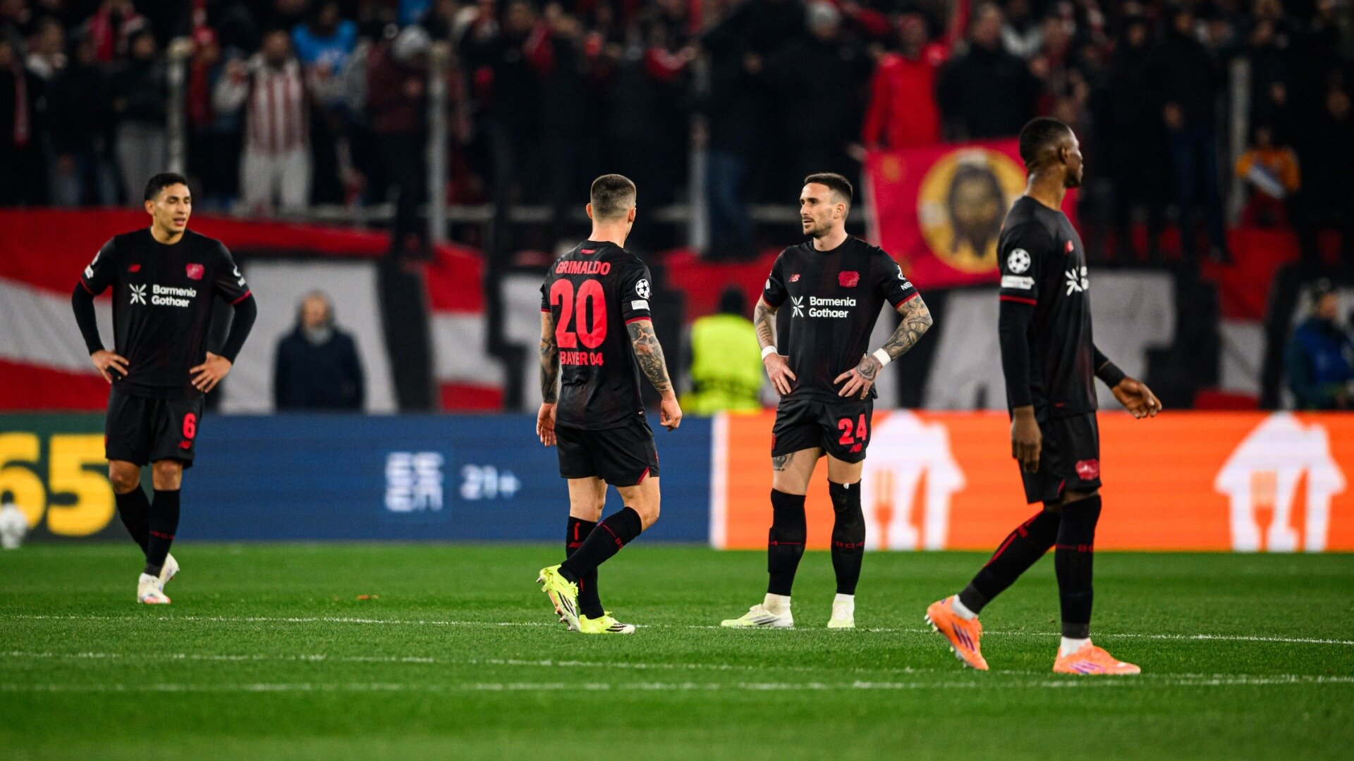 Battling Werkself lose 2-0 in Athens | 7th matchday UCL