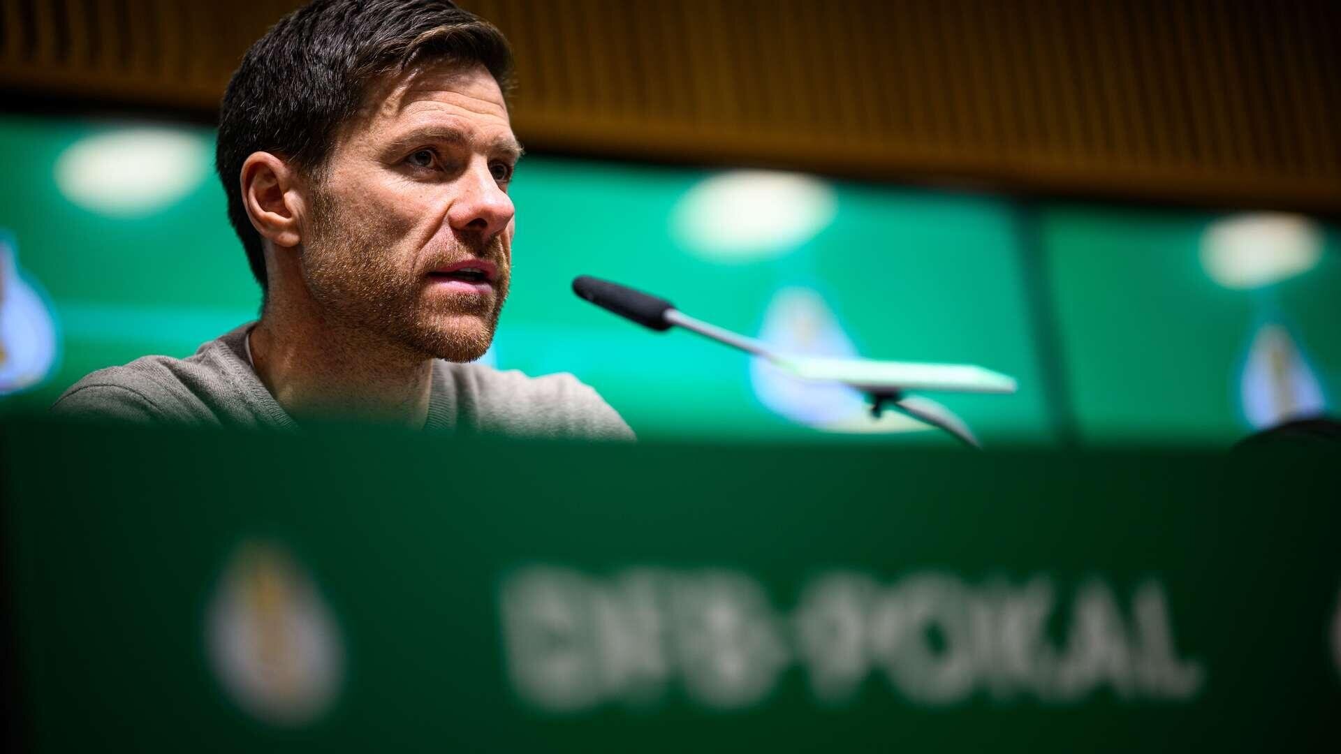 Pressekonferenz nach dem DFB-Pokal-Halbfinale in Bielefeld