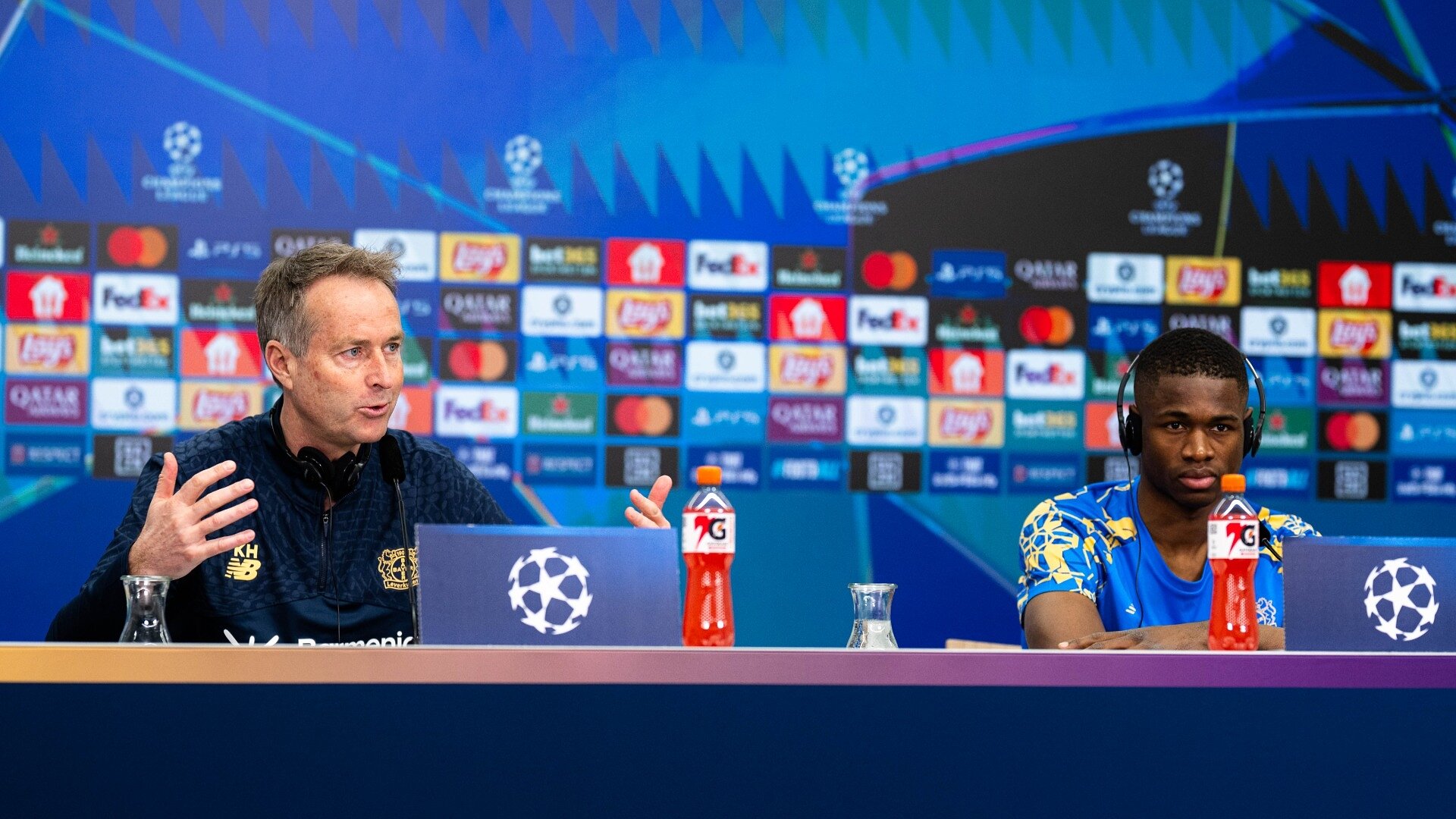 Die PK mit Hjulmand und Kofane vor dem Achtelfinal-Hinspiel gegen Arsenal | Achtelfinale UCL