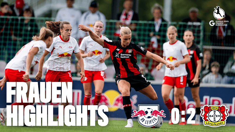 Doppelschlag nach der Pause: Bayer 04-Frauen gewinnen Auftaktspiel in Leipzig | 1. Spieltag