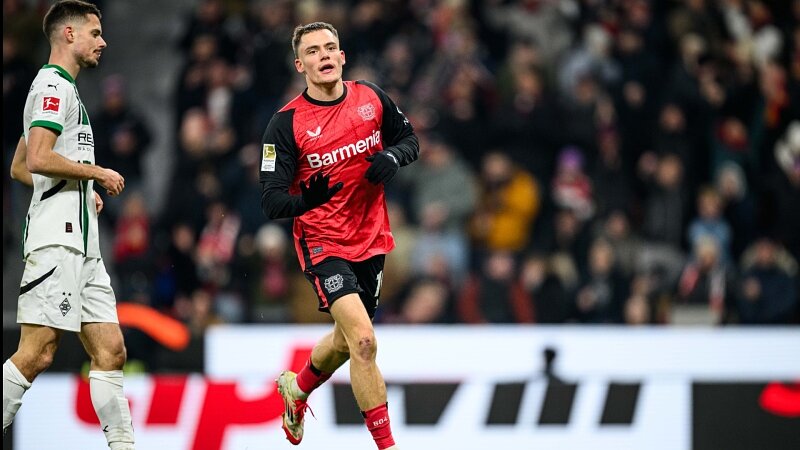 Werkself nach 3:1 gegen M'gladbach im neuen Jahr makellos | 18. Spieltag