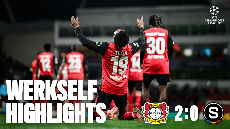 Bayer 04 nach 2:0 gegen Prag direkt im Achtelfinale | 8. Spieltag UCL