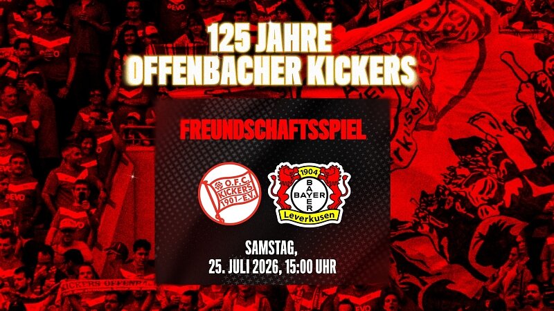 LIVE ab 14.50 Uhr | Kickers Offenbach - Bayer 04 | Testspiel