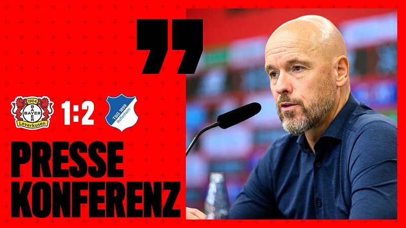RE-LIVE: Die PK mit Ilzer und ten Hag nach dem 1:2 gegen die TSG Hoffenheim | 1. Spieltag