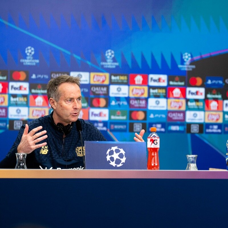 Die PK mit Hjulmand und Kofane vor dem Achtelfinal-Hinspiel gegen Arsenal | Achtelfinale UCL
